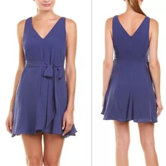 Parker Front Tie Celestial Mini A-line Shift Dress 20379 - Picture 1 of 9